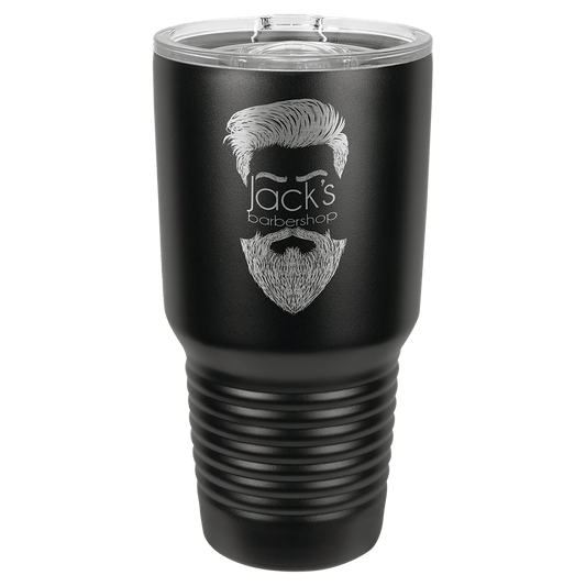 Polar Camel 30 oz. Black Insulated Ringneck Tumbler with Slider Lid, no Silver Ring (Sold by Case of 24)