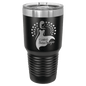 Polar Camel 30 oz. Black Insulated Ringneck Tumbler with Slider Lid and Silver Ring (Sold by Case of 24)