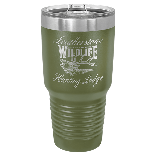 Polar Camel 30 oz. Olive Green Insulated Ringneck Tumbler with Slider Lid (Sold by Case of 24)