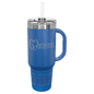 Polar Camel 40 oz. Royal Blue Travel Mug with Handle, Straw Included (Sold by Case of 12)
