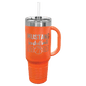 Polar Camel 40 oz. Orange Travel Mug with Handle, Straw Included (Sold by Case of 12)