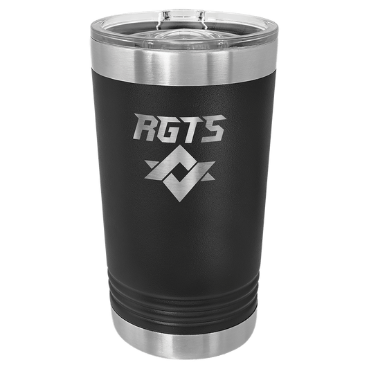 Polar Camel Black 16 oz. Pint with Slider Lid (Sold by Case of 24)