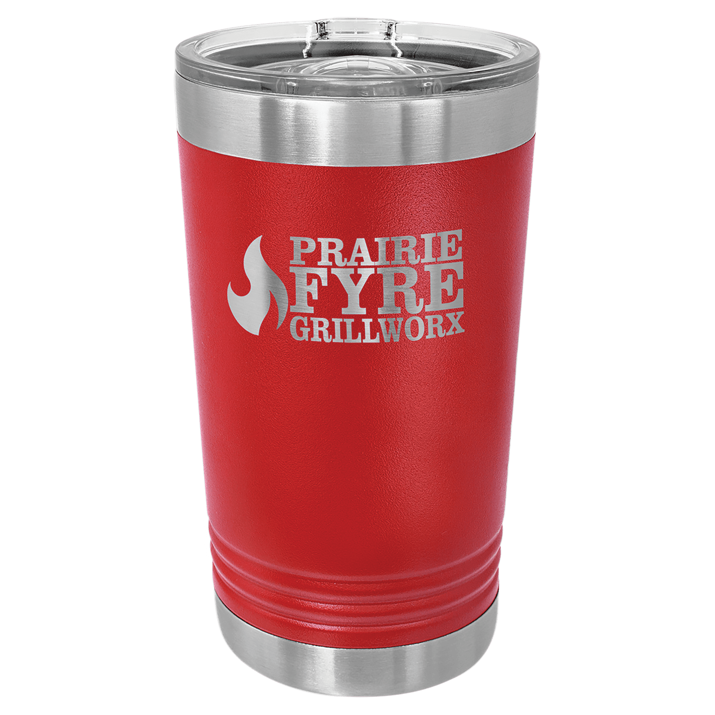 Polar Camel Red 16 oz. Pint with Slider Lid (Sold by Case of 24)