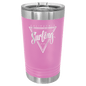 Polar Camel Light Purple 16 oz. Pint with Slider Lid (Sold by Case of 24)