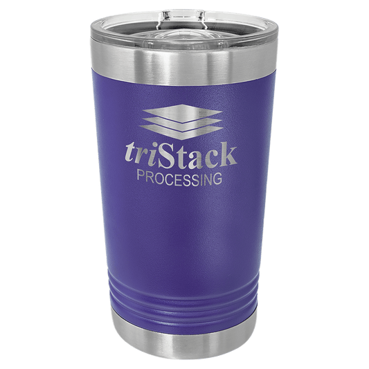 Polar Camel Purple 16 oz. Pint with Slider Lid (Sold by Case of 24)