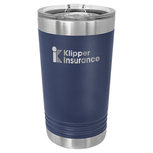 Polar Camel Navy Blue 16 oz. Pint with Slider Lid (Sold by Case of 24)