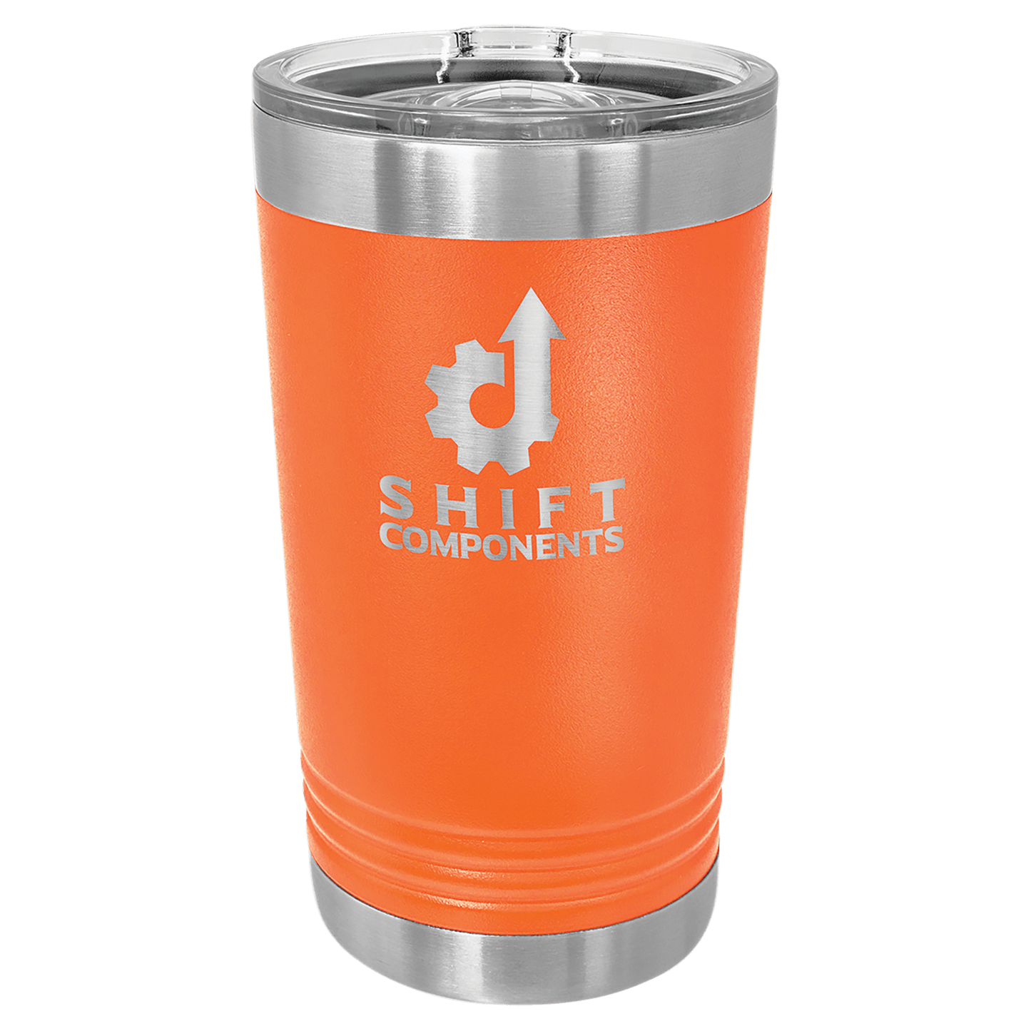 Polar Camel Orange 16 oz. Pint with Slider Lid (Sold by Case of 24)