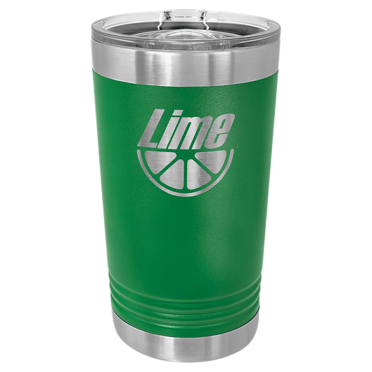 Polar Camel Green 16 oz. Pint with Slider Lid (Sold by Case of 24)
