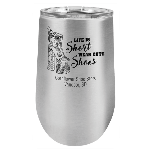 Polar Camel 16 oz. Stainless Steel Vacuum Insulated Stemless Tumbler with Lid (Sold by Case of 24)