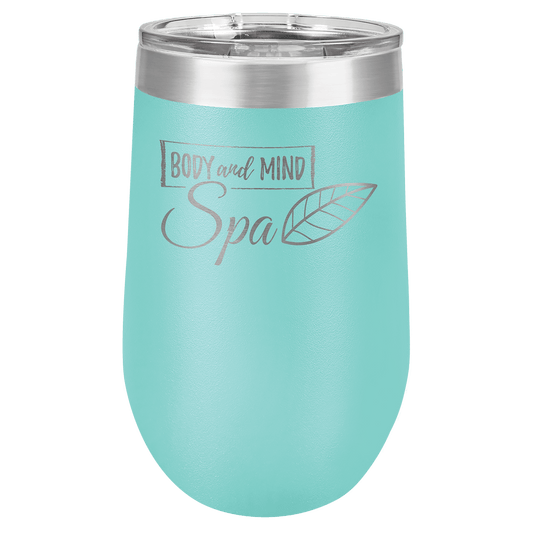 Polar Camel 16 oz. Teal Vacuum Insulated Stemless Tumbler with Lid (Sold by Case of 24)