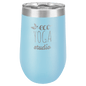Polar Camel 16 oz. Light Blue Vacuum Insulated Stemless Tumbler with Lid (Sold by Case of 24)