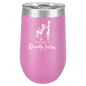 Polar Camel 16 oz. Light Purple Vacuum Insulated Stemless Tumbler with Lid (Sold by Case of 24)