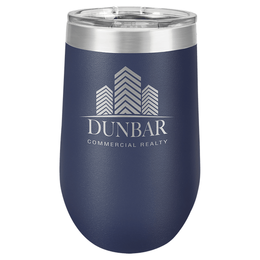 Polar Camel 16 oz. Navy Blue Vacuum Insulated Stemless Tumbler with Lid (Sold by Case of 24)