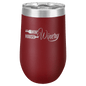 Polar Camel 16 oz. Maroon Vacuum Insulated Stemless Tumbler with Lid (Sold by Case of 24)