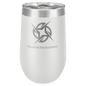 Polar Camel 16 oz. White Vacuum Insulated Stemless Tumbler with Lid (Sold by Case of 24)