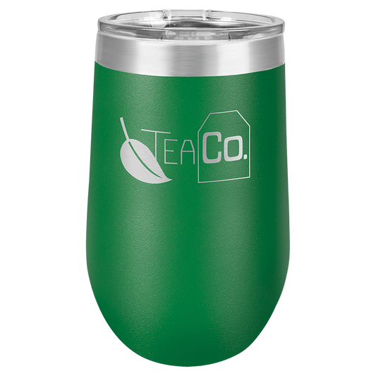 Polar Camel 16 oz. Green Vacuum Insulated Stemless Tumbler with Lid (Sold by Case of 24)