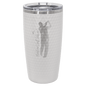 Polar Camel 20 oz. White Golf Tumbler with Dimples and Slider Lid (Sold by Case of 24)