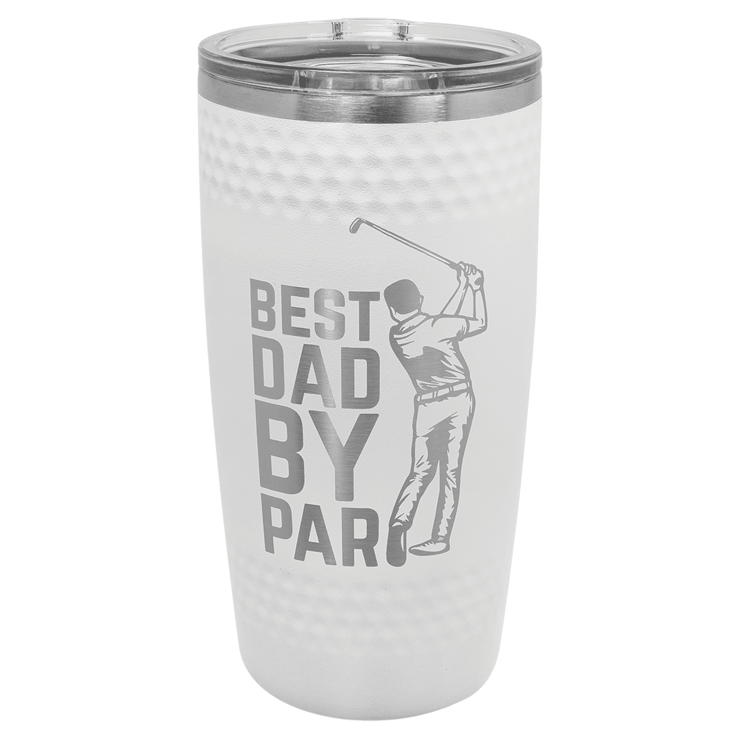 Polar Camel 20 oz. White Golf Tumbler with Dimples and Slider Lid (Sold by Case of 24)