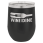 Polar Camel 12 oz. Black Vacuum Insulated Stemless Wine Tumbler with Lid (Sold by Case of 24)