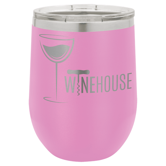 Polar Camel 12 oz. Light Purple Vacuum Insulated Stemless Wine Tumbler with Lid (Sold by Case of 24)