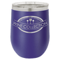 Polar Camel 12 oz. Purple Vacuum Insulated Stemless Wine Tumbler with Lid (Sold by Case of 24)