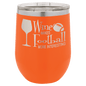 Polar Camel 12 oz. Orange Vacuum Insulated Stemless Wine Tumbler with Lid (Sold by Case of 24)