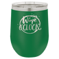 Polar Camel 12 oz. Green Vacuum Insulated Stemless Wine Tumbler with Lid (Sold by Case of 24)