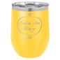 Polar Camel 12 oz. Yellow Vacuum Insulated Stemless Wine Tumbler with Lid (Sold by Case of 24)