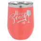 Polar Camel 12 oz. Coral Vacuum Insulated Stemless Wine Tumbler with Lid (Sold by Case of 24)