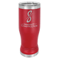 Red 14 oz. Polar Camel Pilsner with Clear Lid (Sold by Case of 24)