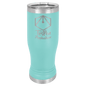 Teal 14 oz. Polar Camel Pilsner with Clear Lid (Sold by Case of 24)