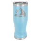 Light Blue 14oz. Polar Camel Pilsner with Clear Lid (Sold by Case of 24)