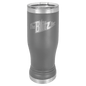 Polar Camel Dark Gray 14 oz. Pilsner with Clear Lid (Sold by Case of 24)