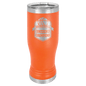 Orange 14 oz. Polar Camel Pilsner with Clear Lid (Sold by Case of 24)
