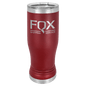 Maroon 14 oz. Polar Camel Pilsner with Clear Lid (Sold by Case of 24)