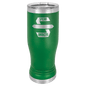 Green 14 oz. Polar Camel Pilsner with Clear Lid (Sold by Case of 24)