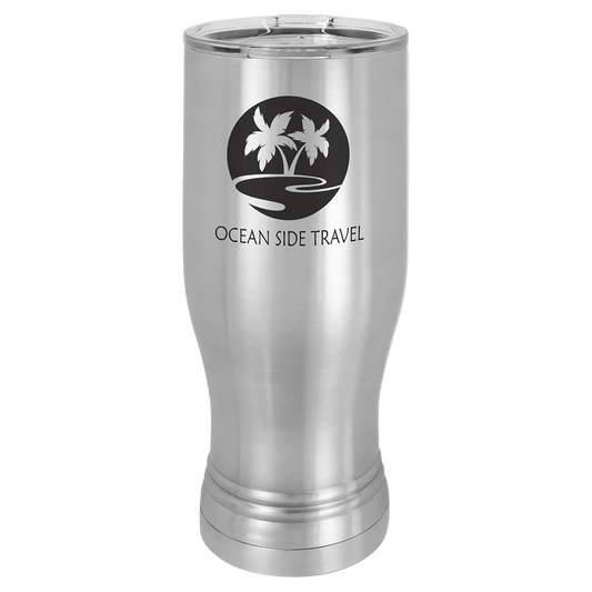 Polar Camel Stainless Steel 20 oz Pilsner with Clear Lid (Sold by Case of 24)