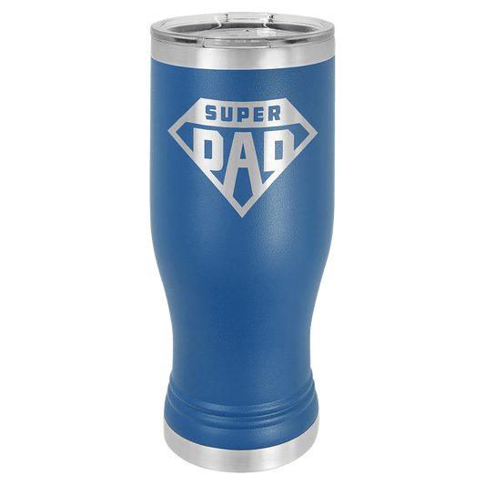 Polar Camel Royal Blue 20 oz. Pilsner with Clear Lid (Sold by Case of 24)