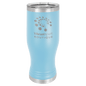 Polar Camel Light Blue 20 oz. Pilsner with Clear Lid (Sold by Case of 24)