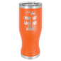 Polar Camel Orange 20 oz. Pilsner with Clear Lid (Sold by Case of 24)
