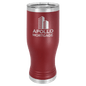Polar Camel Maroon 20 oz. Pilsner with Clear Lid (Sold by Case of 24)