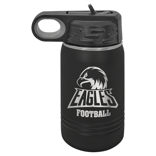 Polar Camel 12 oz. Black Water Bottle (Sold by Case of 24)
