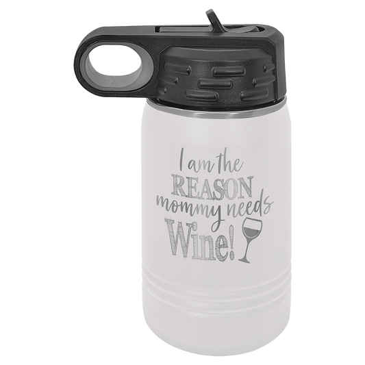 Polar Camel 12 oz. White Polar Bottle (Sold by Case of 24)
