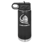 Polar Camel 20 oz. Black Water Bottle (Sold by Case of 24)