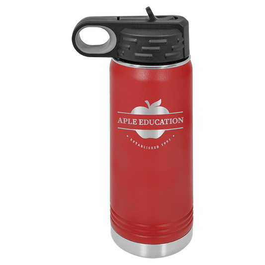 Polar Camel 20 oz. Red Water Bottle (Sold by Case of 24)