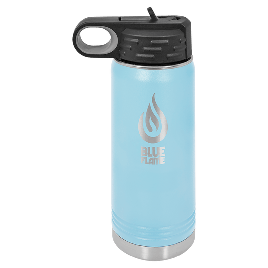 Polar Camel 20 oz. Light Blue  Water Bottle (Sold by Case of 24)