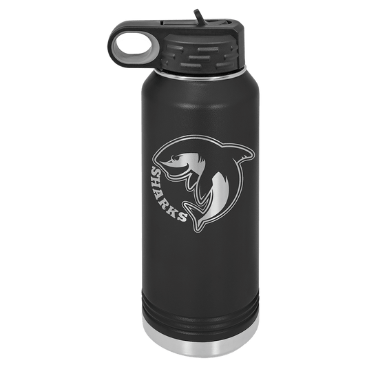 Polar Camel 32 oz. Black Water Bottle (Sold by Case of 12)