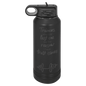 Polar Camel 32 oz. Black/Ghost Black ION-Plated Water Bottle (Sold by Case of 12)