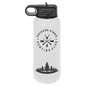 Polar Camel 32 oz. White/Ghost Black ION-Plated Water Bottle (Sold by Case of 12)