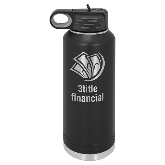 Polar Camel 40 oz. Black Water Bottle (Sold by Case of 12)